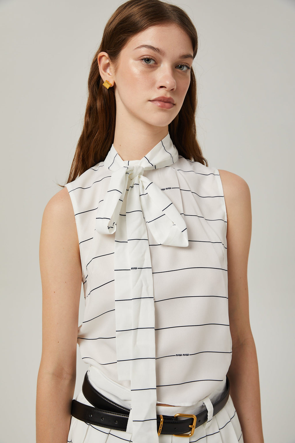 Angélique Çizgili Üst Ve Etek Uyumlu Takım