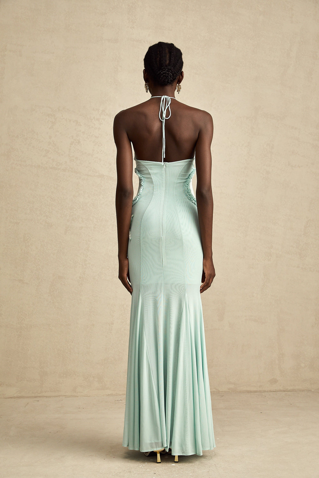 Amélie Fırfır Detaylı Kelebek Maxi Elbise