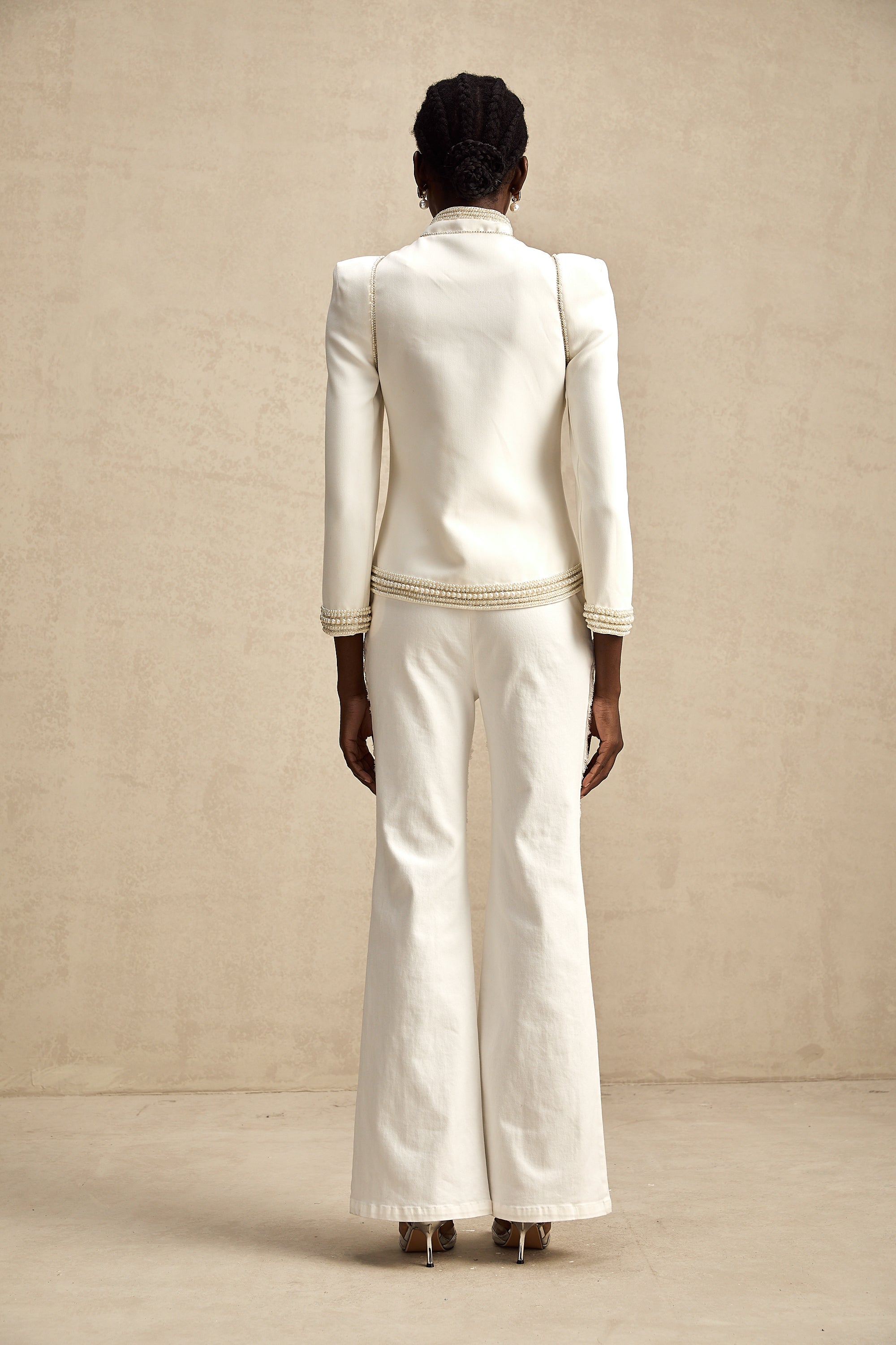 Aïda Boncuk İşlemeli Bedene Oturan Ceket