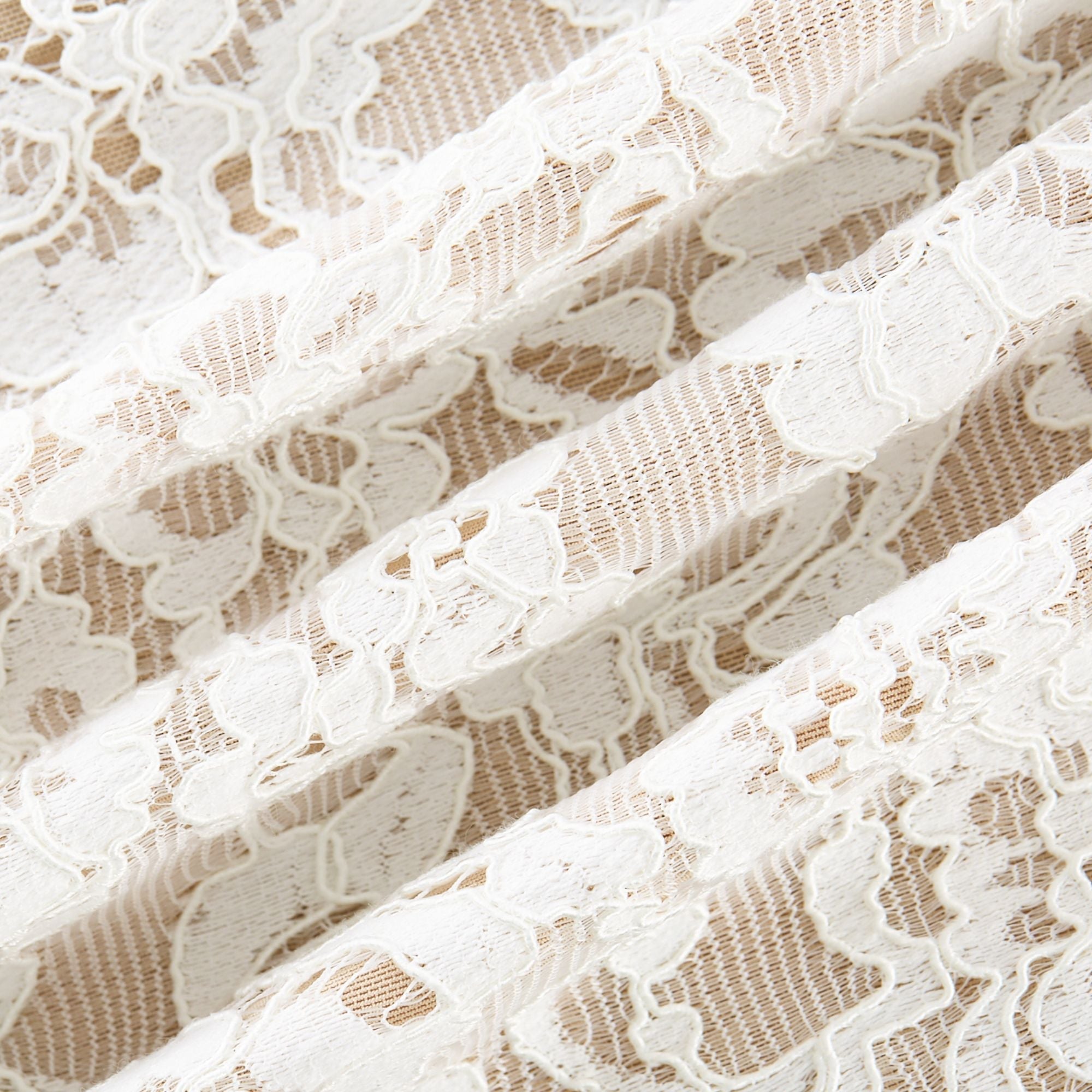 Ariane Dantel Detaylı Çiçek İşlemeli Midi Elbise