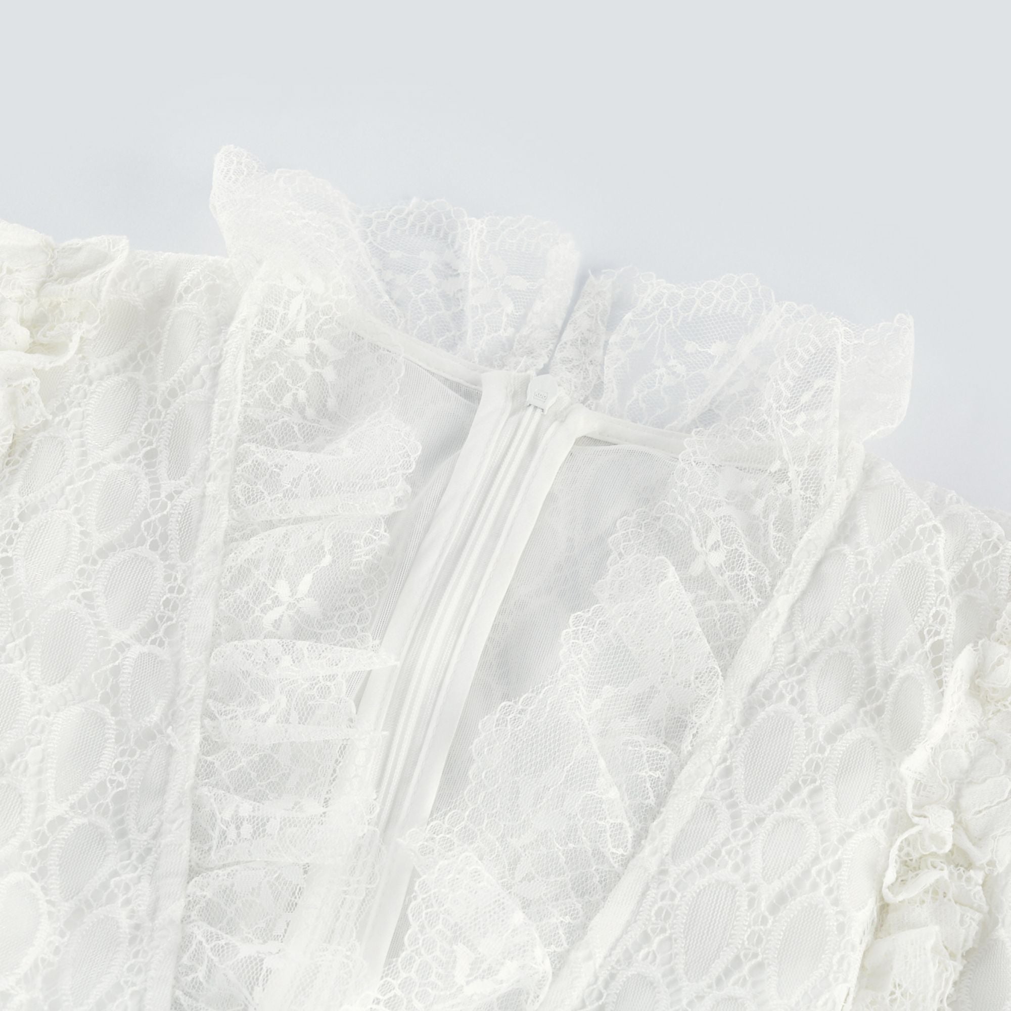 Aimée Katlı, Dantel İşlemeli, Midi Elbise