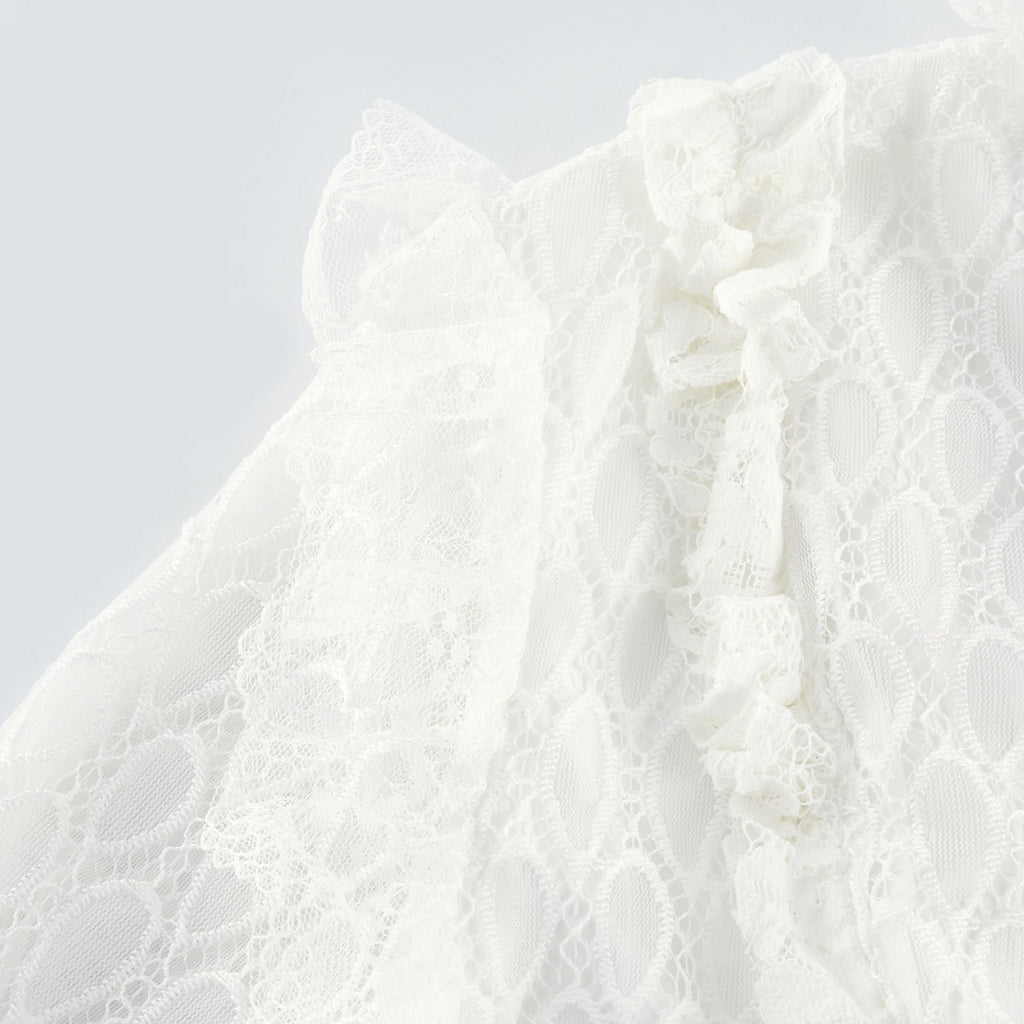 Aimée Katlı, Dantel İşlemeli, Midi Elbise