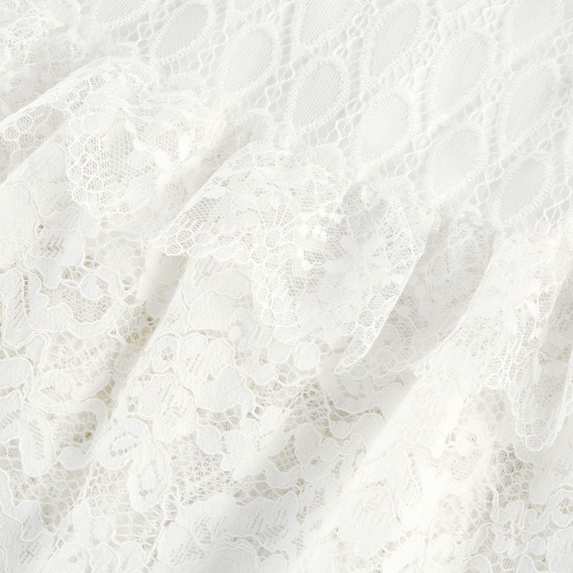 Aimée Katlı, Dantel İşlemeli, Midi Elbise