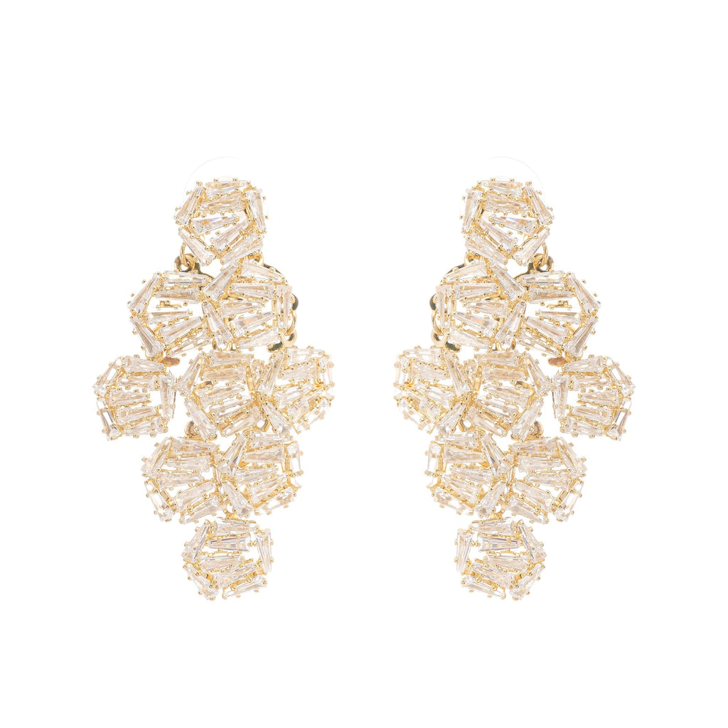 Ariane Geometrik Kristal Küpe