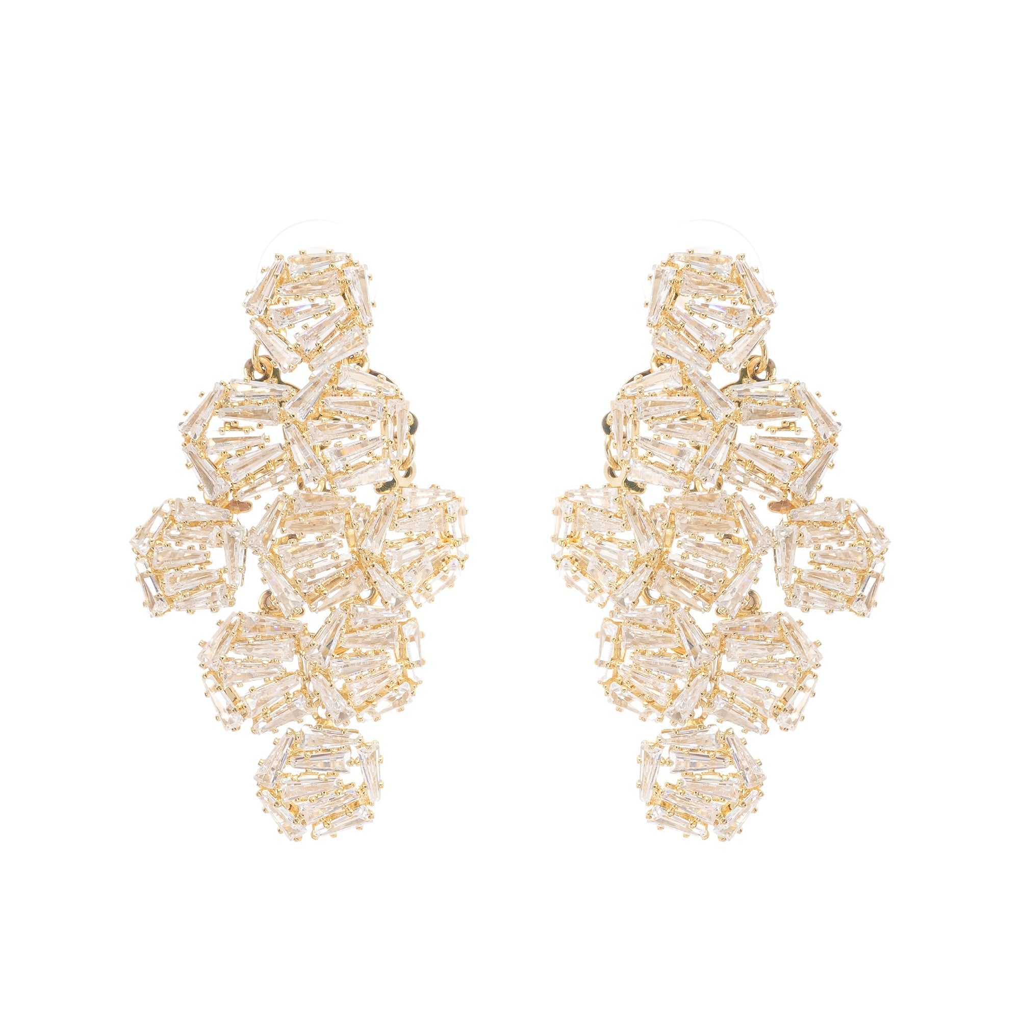 Ariane Geometrik Kristal Küpe