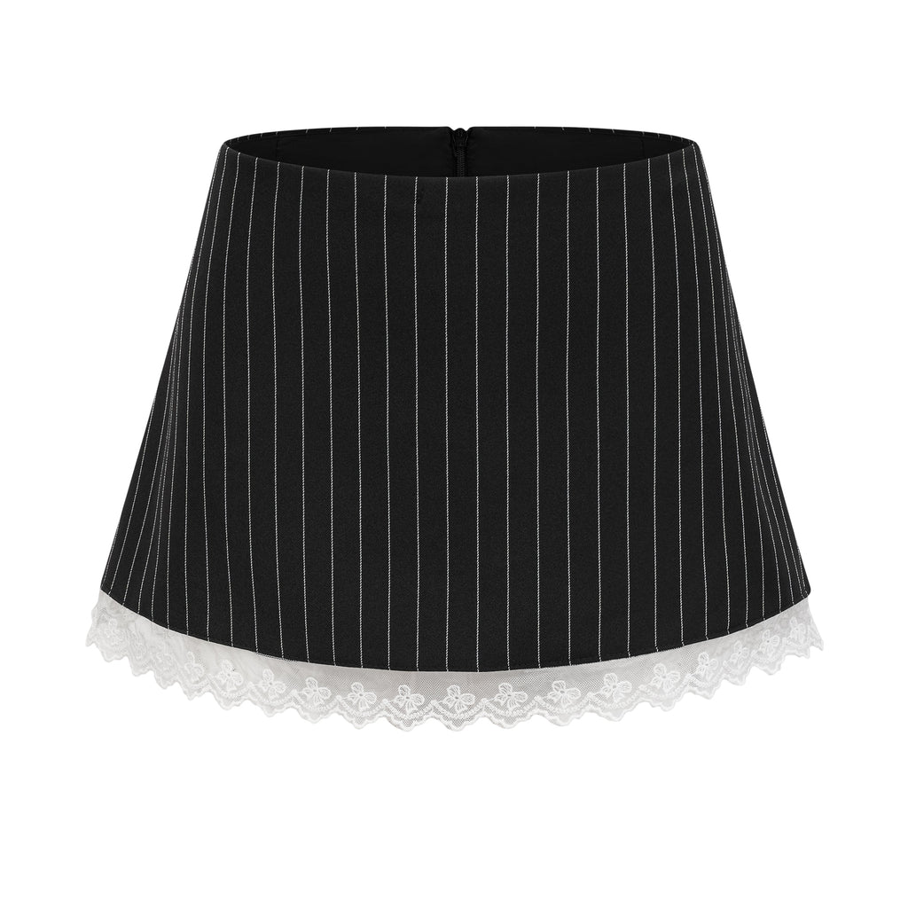 Ariane Şerit Baskılı Evaze Etek