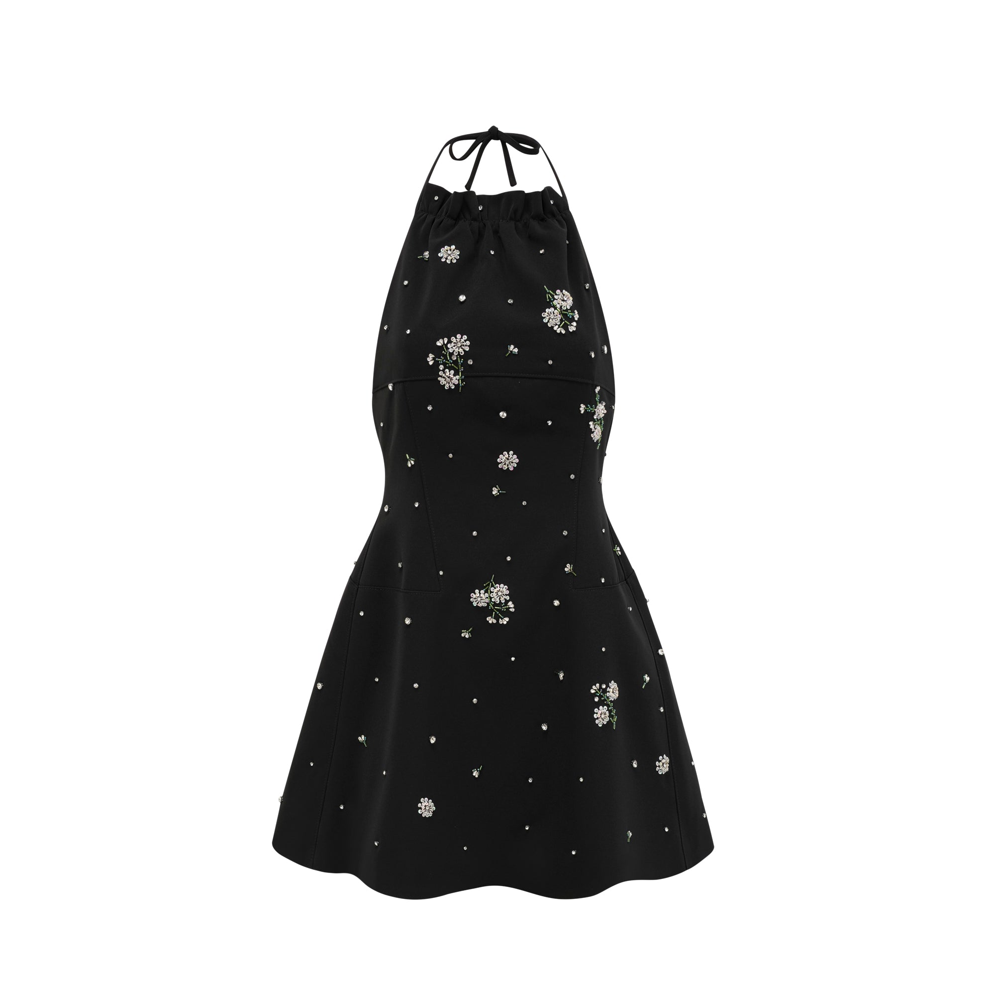 Ariane'İn Kristal İşlemeli Sırtı Açık Mini Elbisesi