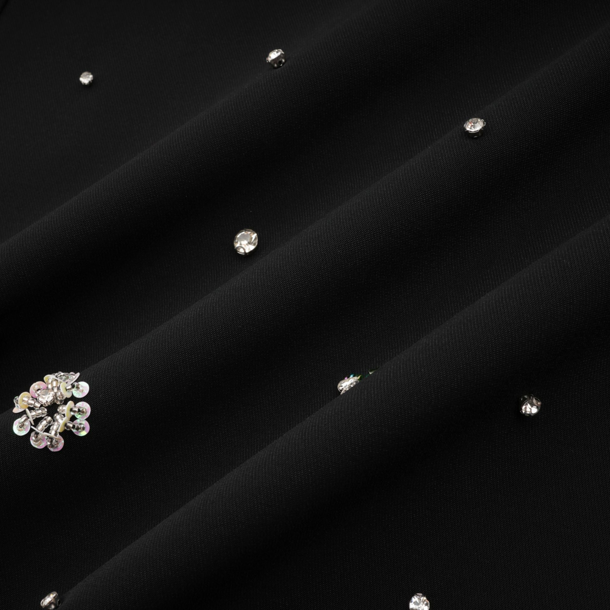 Ariane'İn Kristal İşlemeli Sırtı Açık Mini Elbisesi