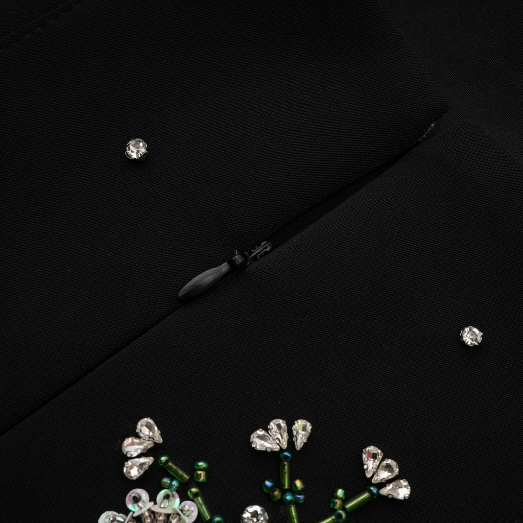 Ariane'İn Kristal İşlemeli Sırtı Açık Mini Elbisesi