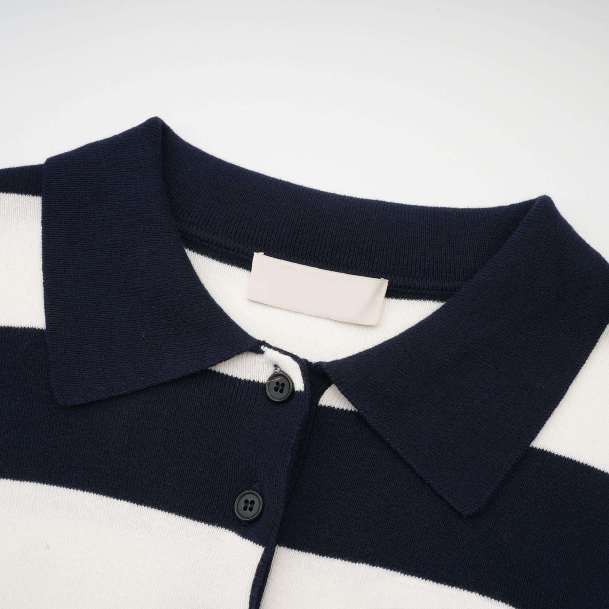 Adèle Blok Renkli Çizgili Polo Yaka Tişört