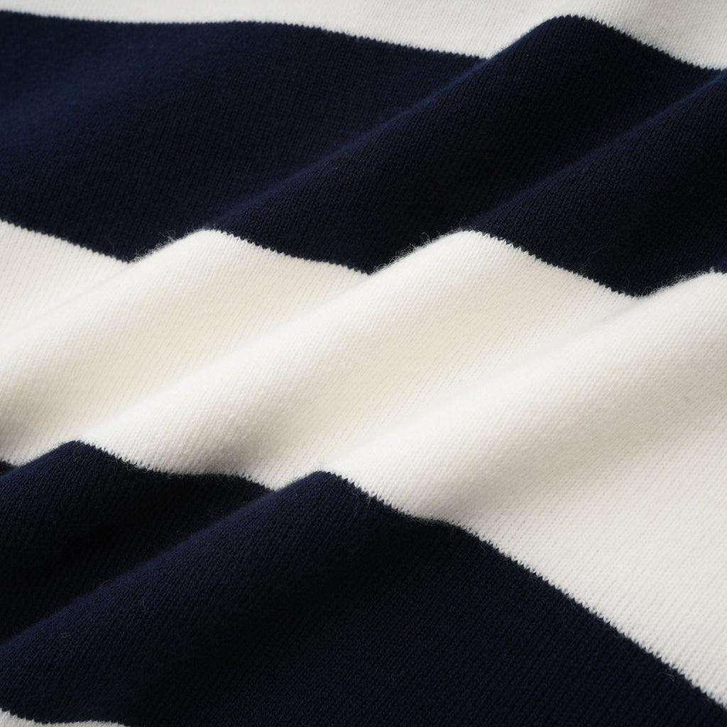 Adèle Blok Renkli Çizgili Polo Yaka Tişört