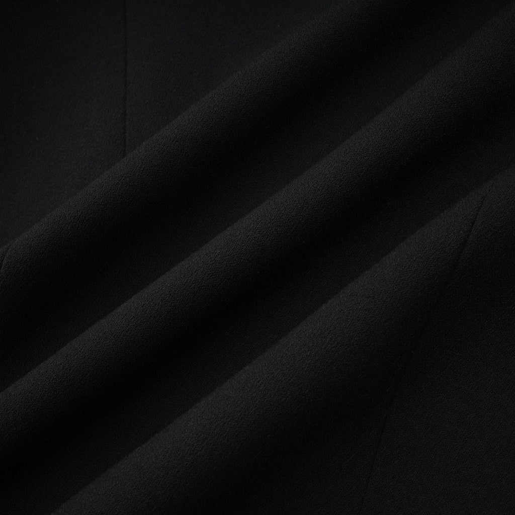 Aëlle Siyah Tek Sıra Düğmeli Uzun Kaban