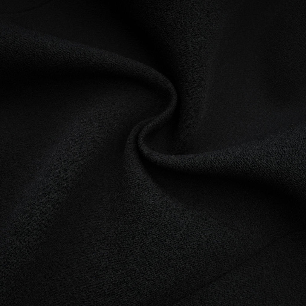 Aëlle Siyah Tek Sıra Düğmeli Uzun Kaban