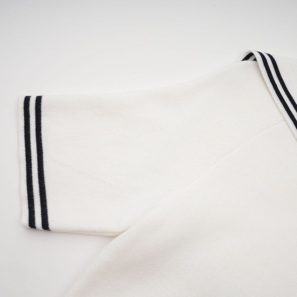 Aiza Denizci Yaka Kısa Kollu Pamuklu Mini Elbise