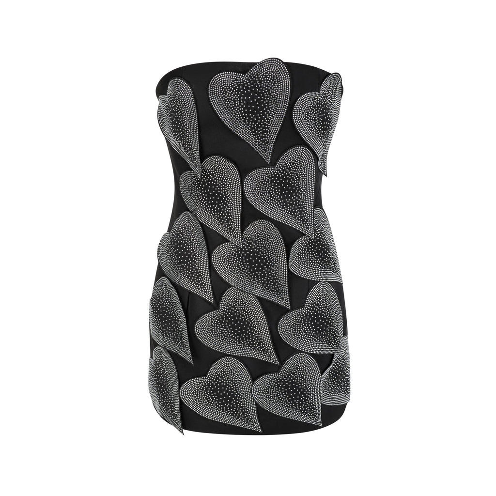 Ariane Kristal İşlemeli Mini Elbise