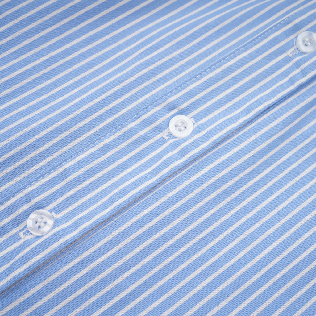 Agathe Katlı Çizgili Gömlek Elbise