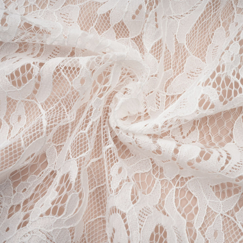 Arantxa Beyaz Dantel Pileli Maxi Elbise