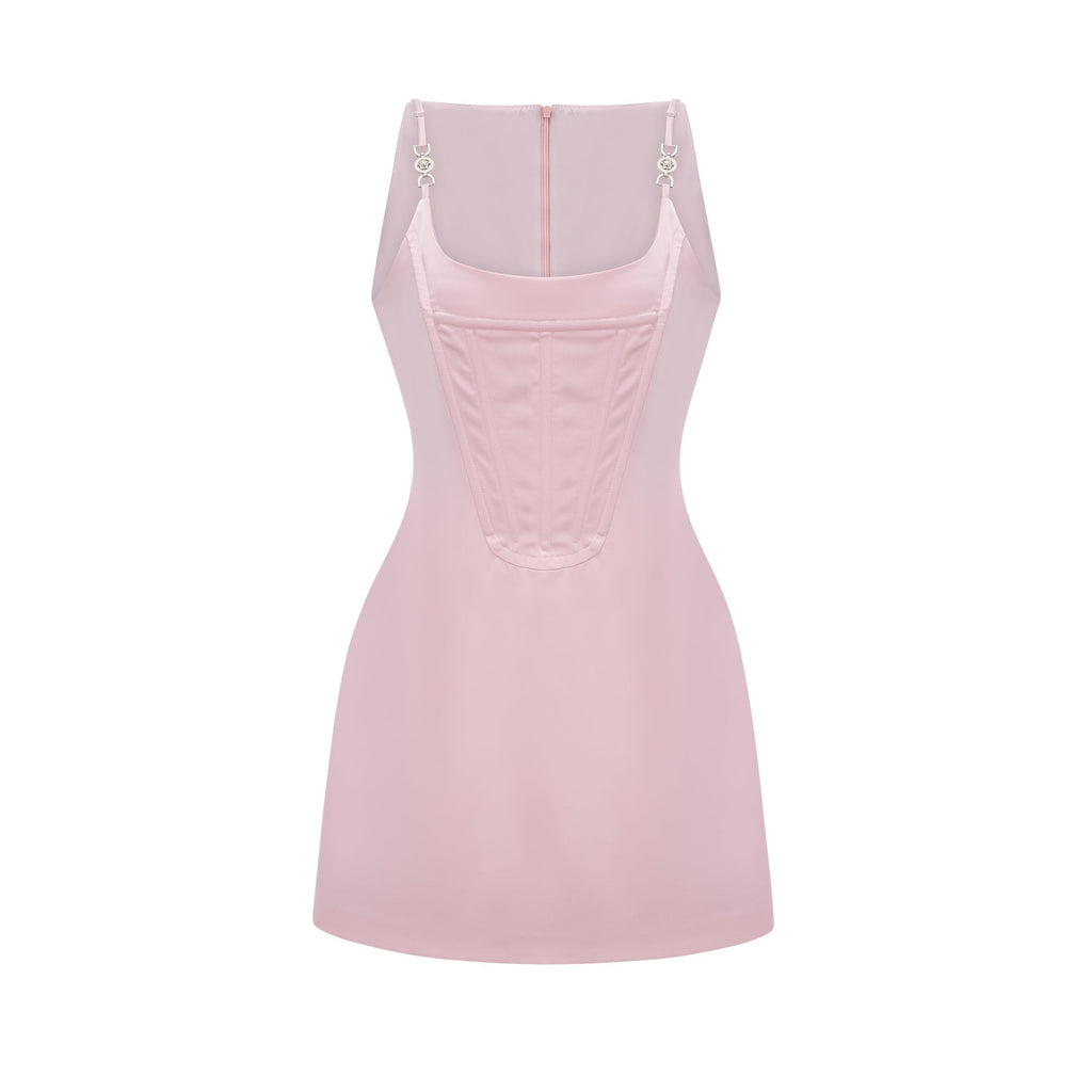 Andréa Kristal İşlemeli Mini Elbise