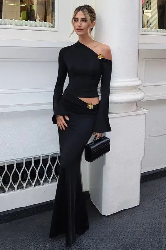 Ainsley Asimetrik Maxi Takım