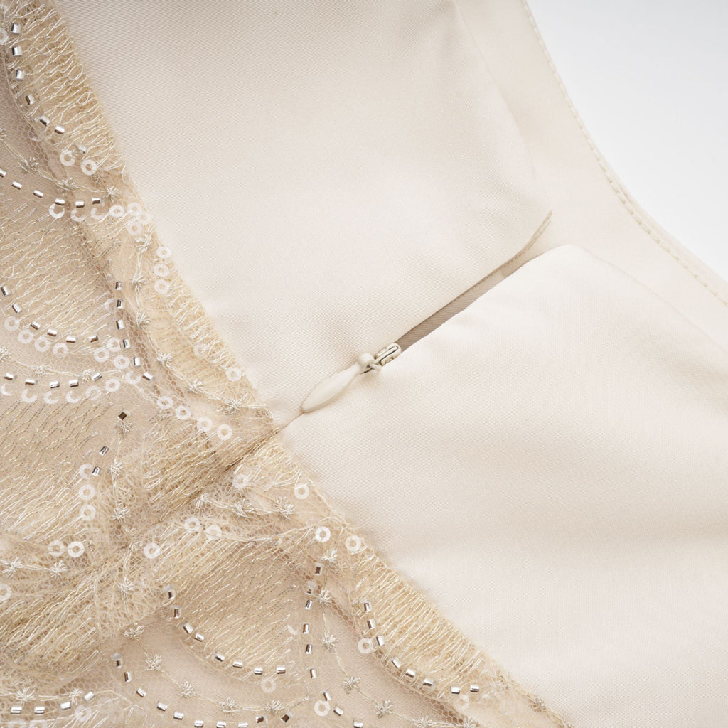 Ariela İşlemeli Mini Elbise