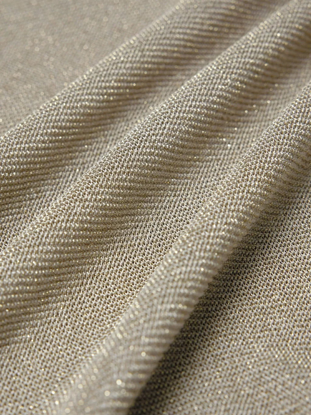 Altın Gümüş İplik Kısa Kollu Üst