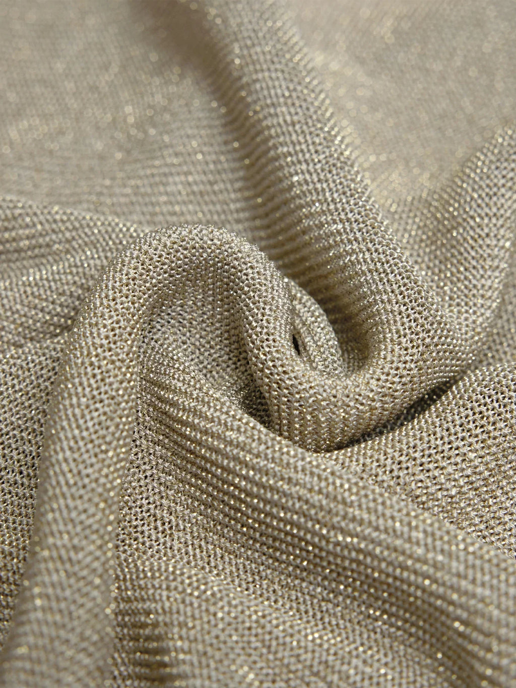 Altın Gümüş İplik Kısa Kollu Üst