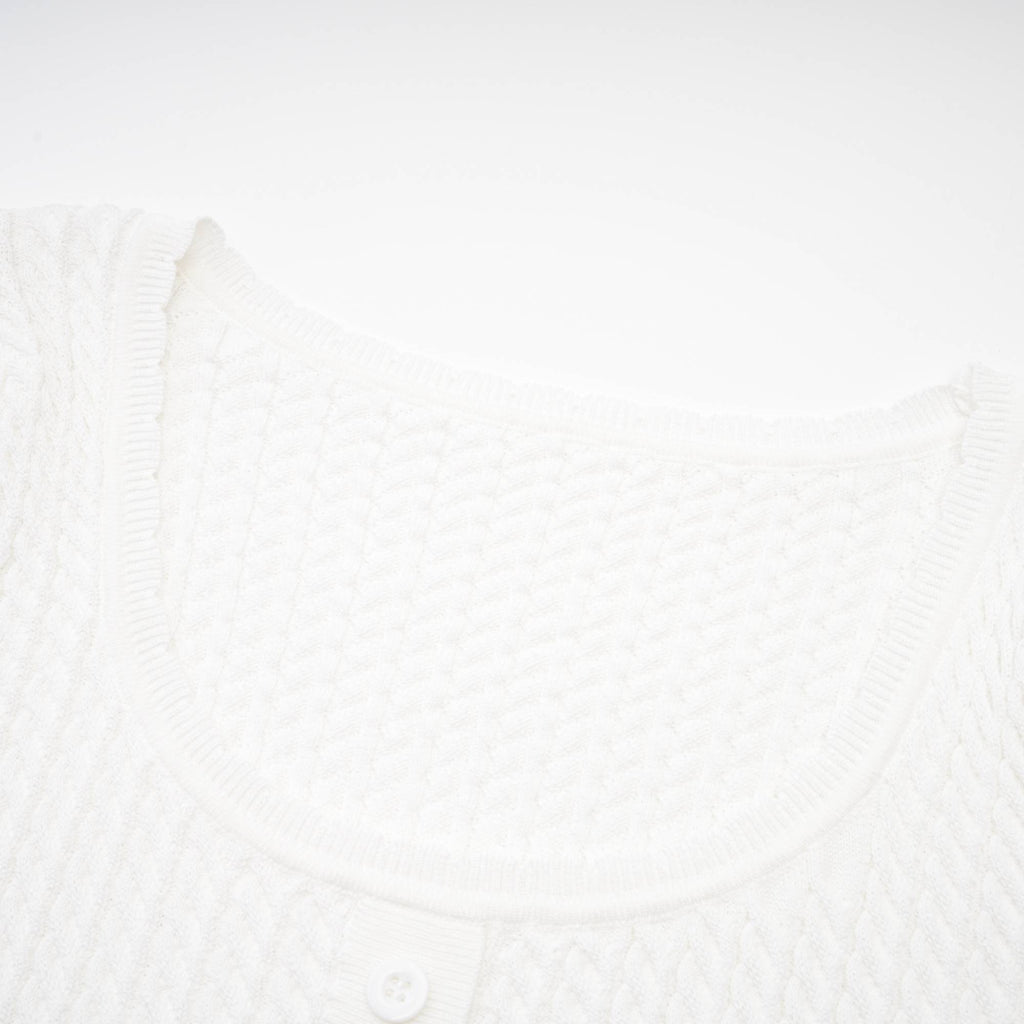 Amorra Kısa Kollu Kısa Örgü Üst