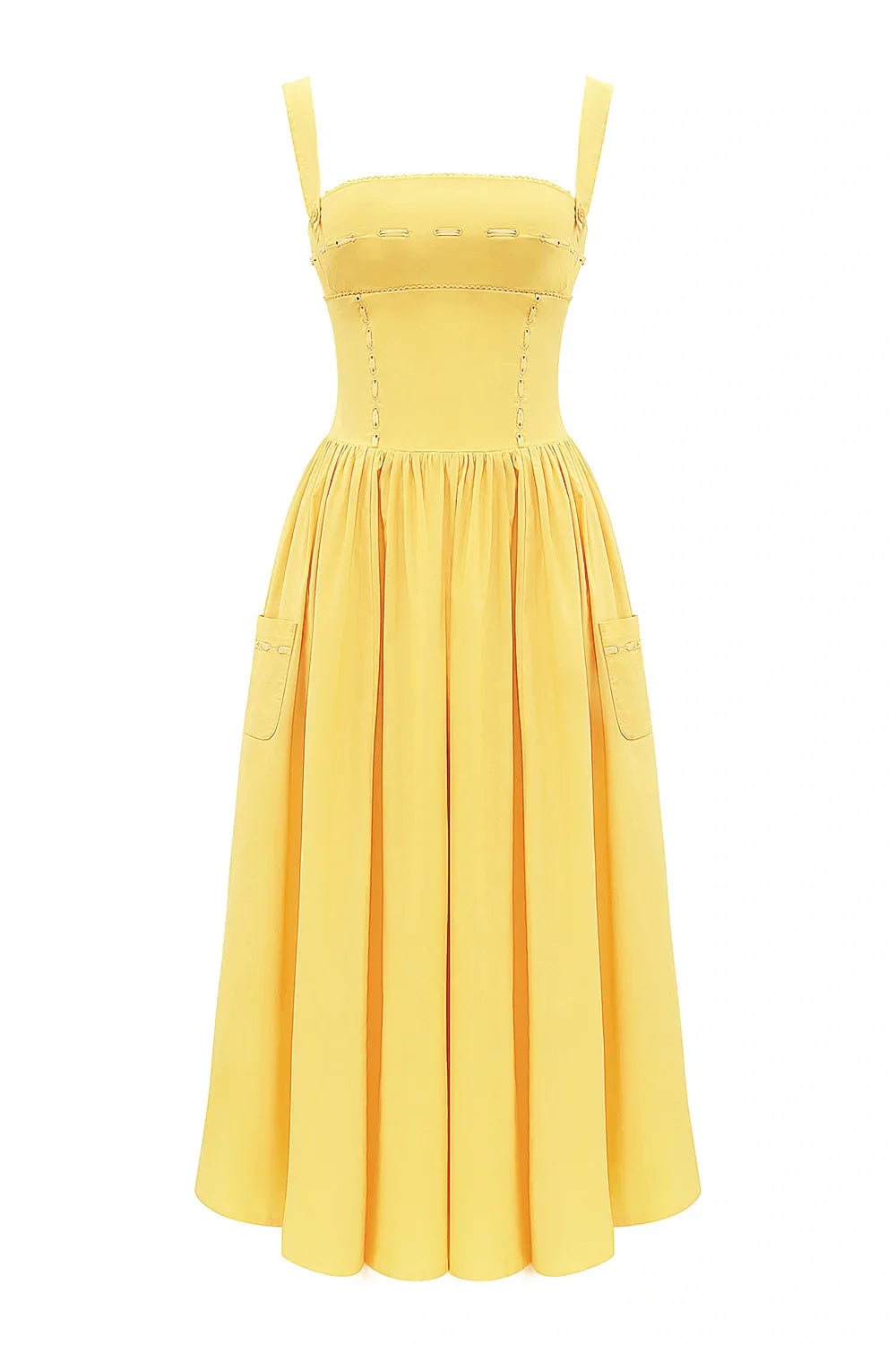 Apolline Geçme Kurdele Midi Elbise