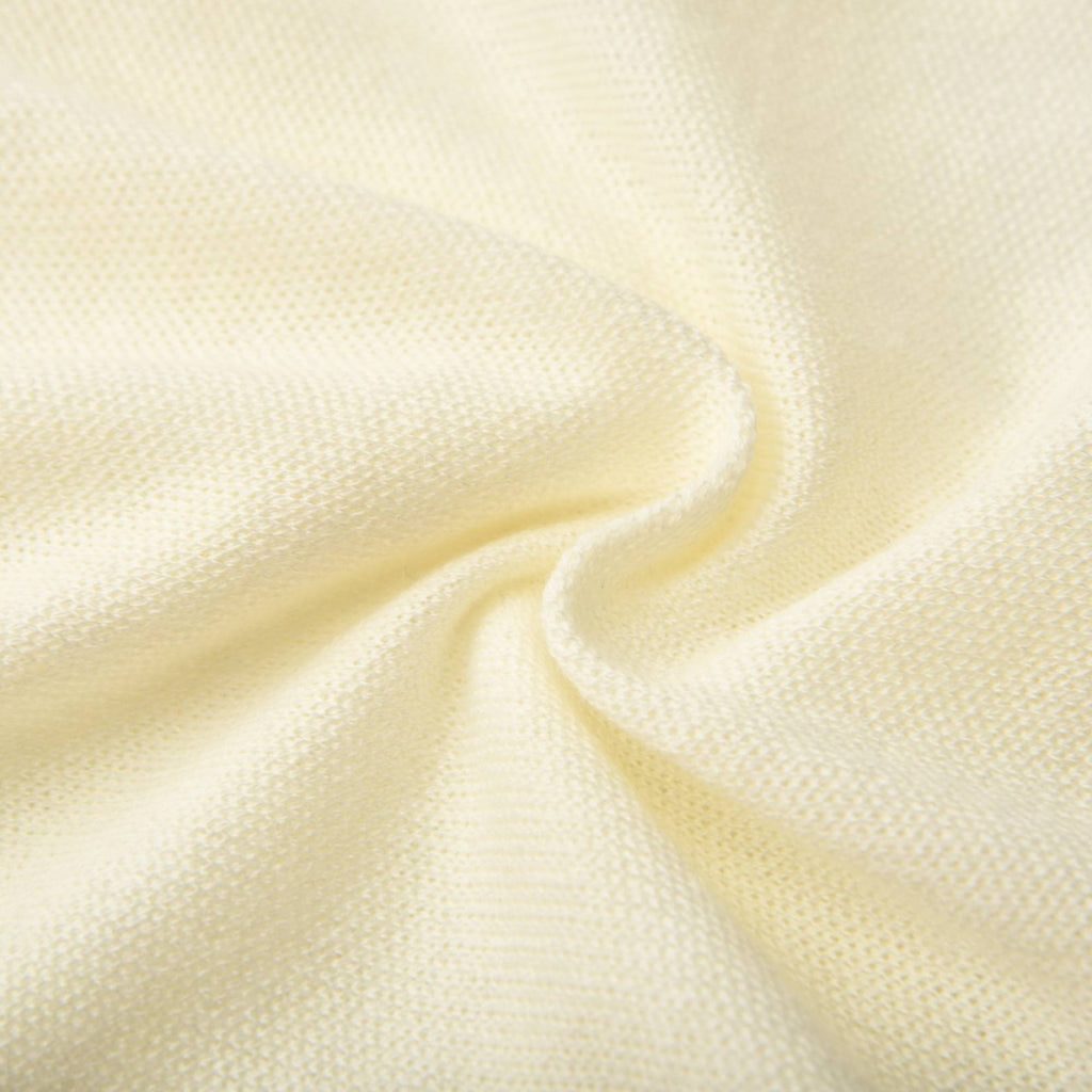 Agnès Çiçek Süslemeli Örme V Yaka Üst