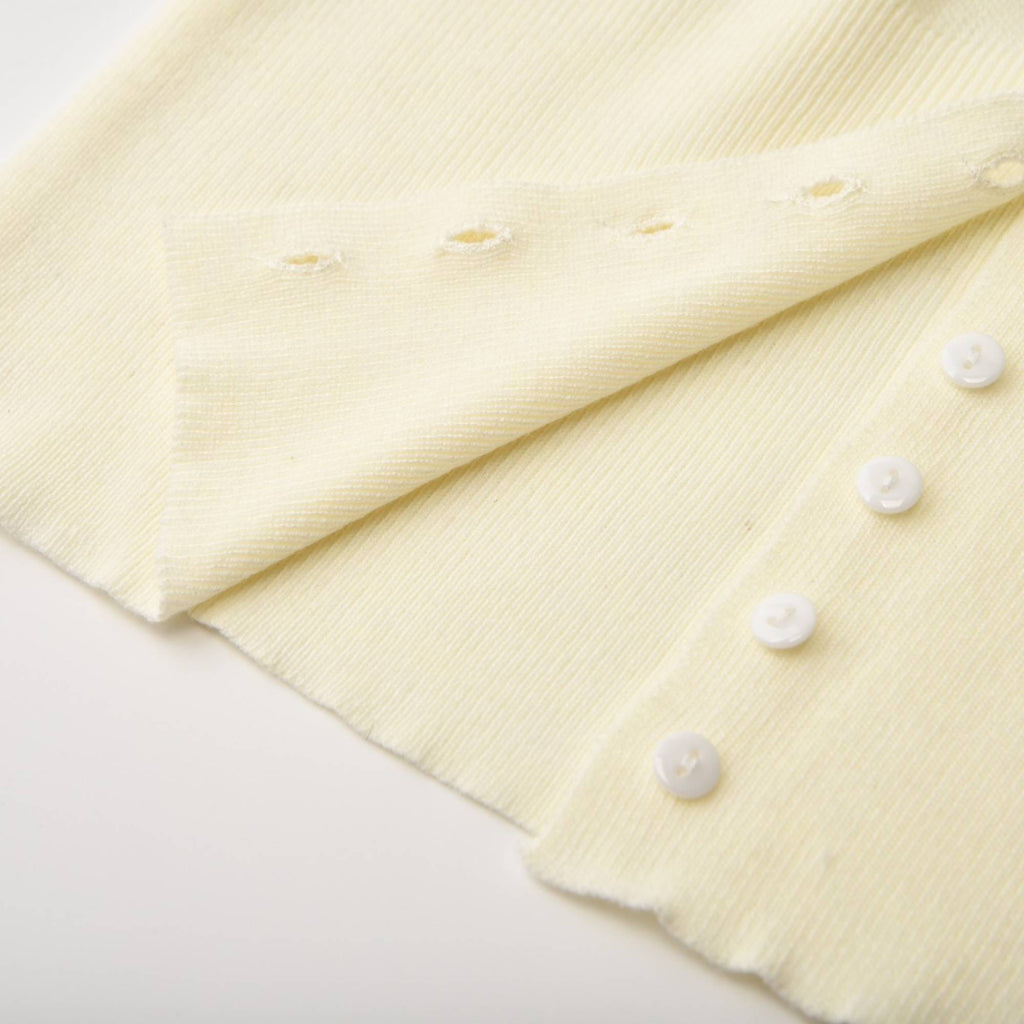 Agnès Çiçek Süslemeli Örme V Yaka Üst